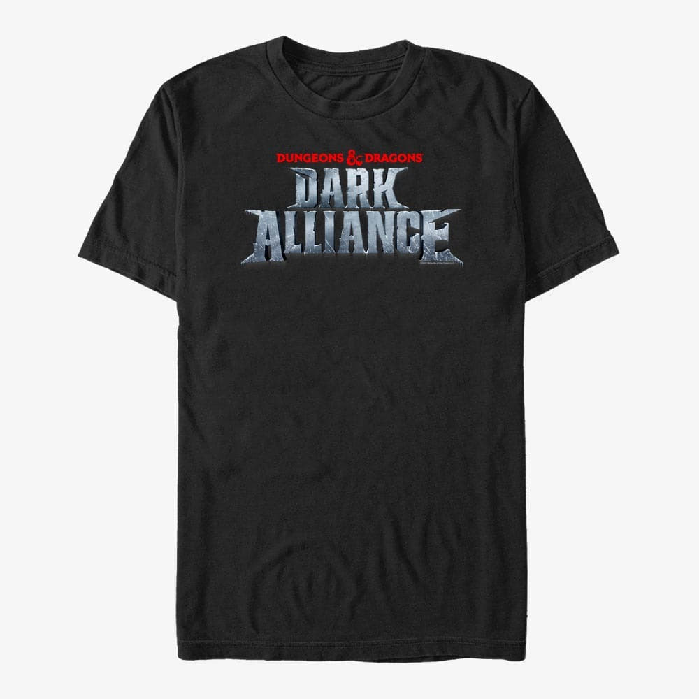 Majice T-shirt Merch Dungeons & Dragons - Render Logo Unisex T-Shirt Black