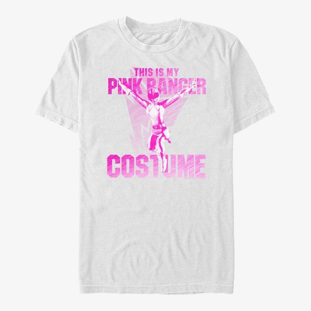 T-shirts Merch Hasbro Vault Power Rangers - Pink Ranger Costume Unisex T-Shirt White