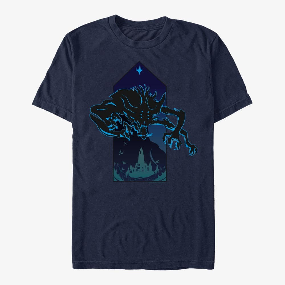 T-särgid Merch Magic: The Gathering - Night Monster Unisex T-Shirt Navy Blue