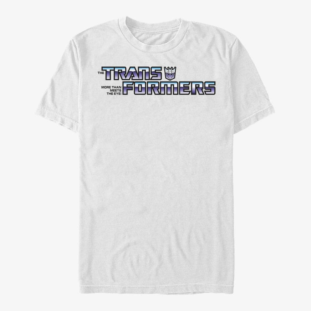 T-Shirts Merch Hasbro Vault Transformers - Decepticon Logo Unisex T-Shirt White