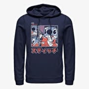 Merch Disney Classics Lilo & Stitch - Stitch Kanji Unisex Hoodie Navy Blue