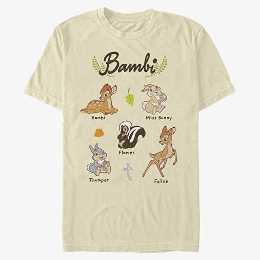 T-shirt Merch Disney Classics Bambi - Textbook Unisex T-Shirt Natural