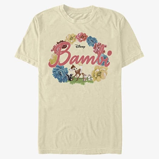 T-shirt Merch Disney Classics Bambi - Bambi Flowers Unisex T-Shirt Natural