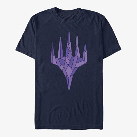 T-särk Merch Magic: The Gathering - Black Crystal Unisex T-Shirt Navy Blue