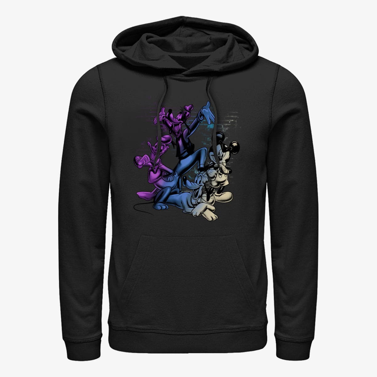 Mikiny Merch Disney Classics Mickey Classic - Mickey And Friends Unisex Hoodie Black