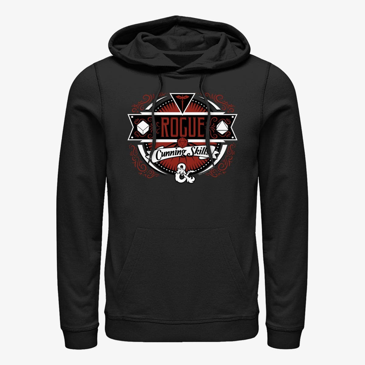 Dukserice Merch Dungeons & Dragons - Rogue Label Unisex Hoodie Black