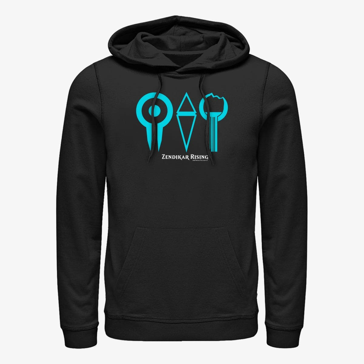 Kapuutsikud ja kampsunid Merch Magic: The Gathering - Zendikar Icons Unisex Hoodie Black