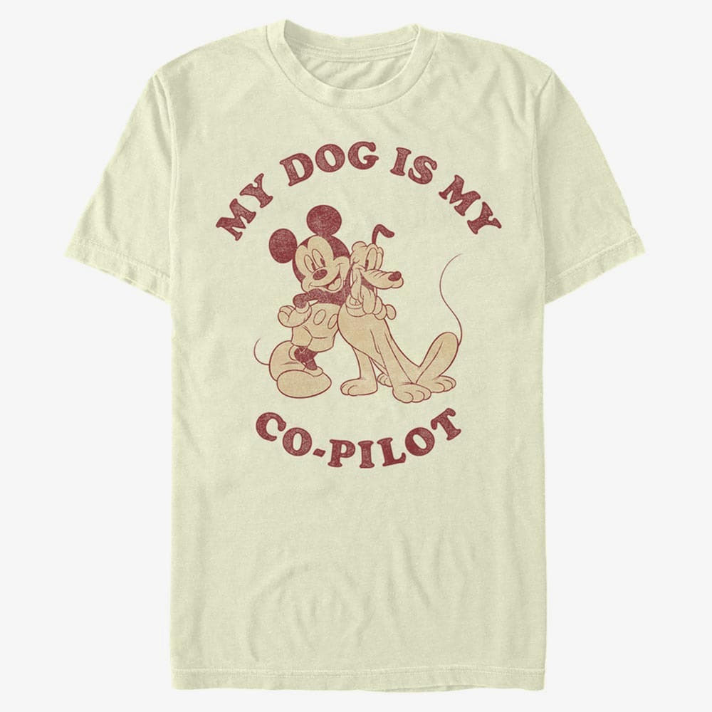 T-Shirts Merch Disney Classics Mickey Classic - Copilot Unisex T-Shirt Natural