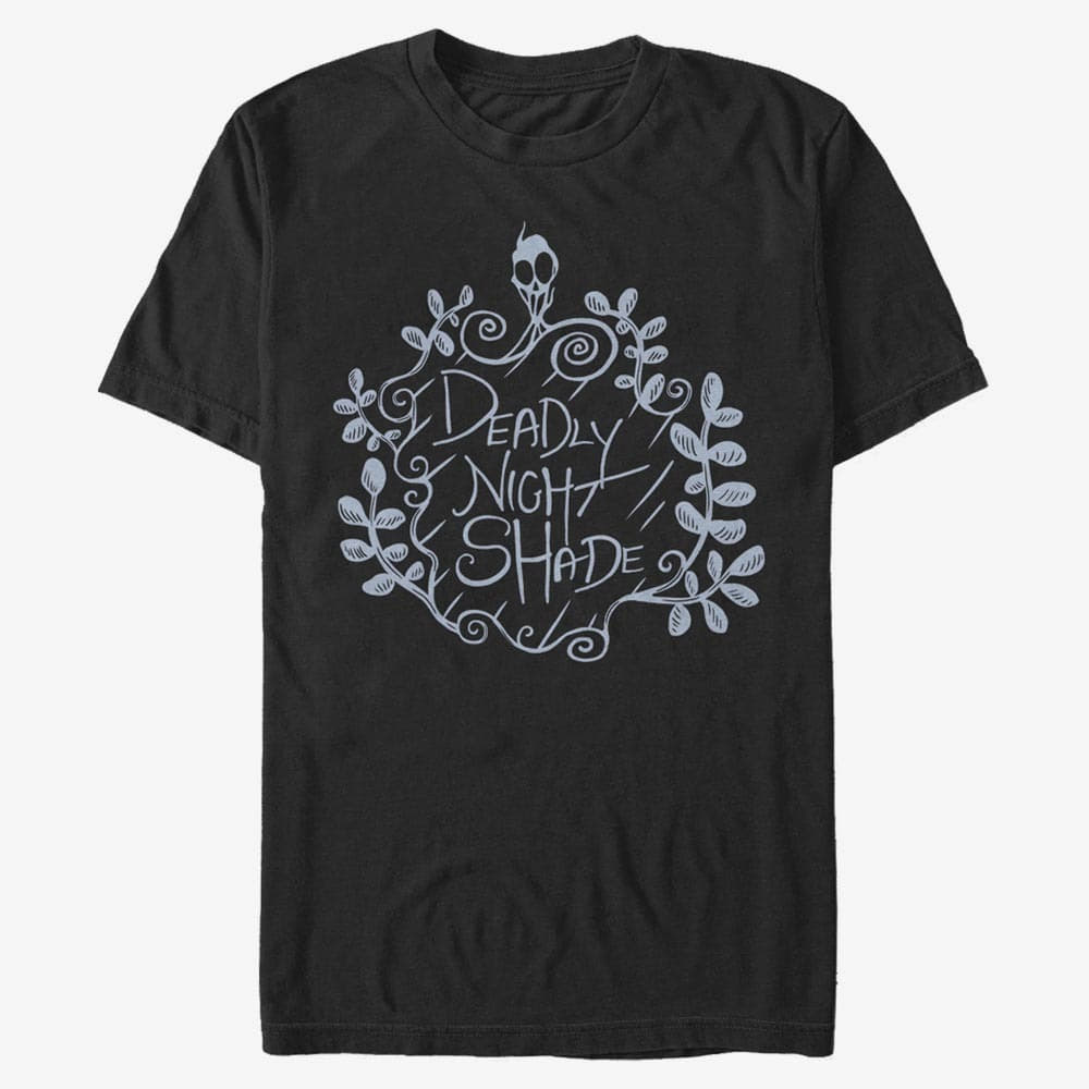 T-Shirts Merch Disney Classics Nightmare Before Christmas - Deadly Night Shade Unisex T-Shirt Black