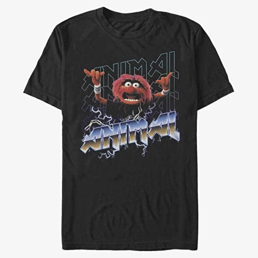 T-shirt Merch Disney Classics Muppets - ANIMAL METAL Unisex T-Shirt Black