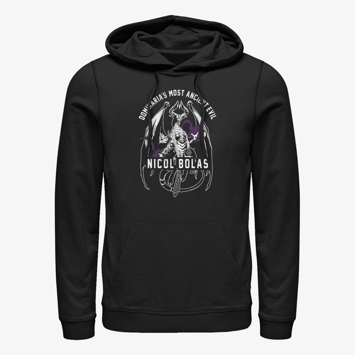 Mikiny Merch Magic: The Gathering - Evil Nicol Unisex Hoodie Black