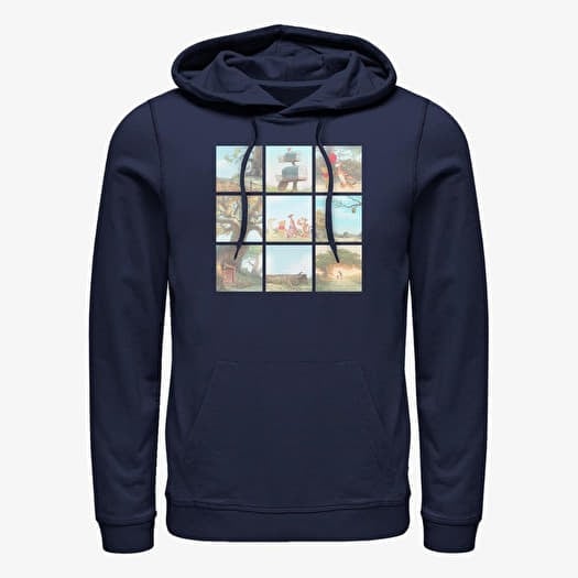 Mikina Merch Disney Classics Winnie The Pooh - POOH SCENES Unisex Hoodie Navy Blue