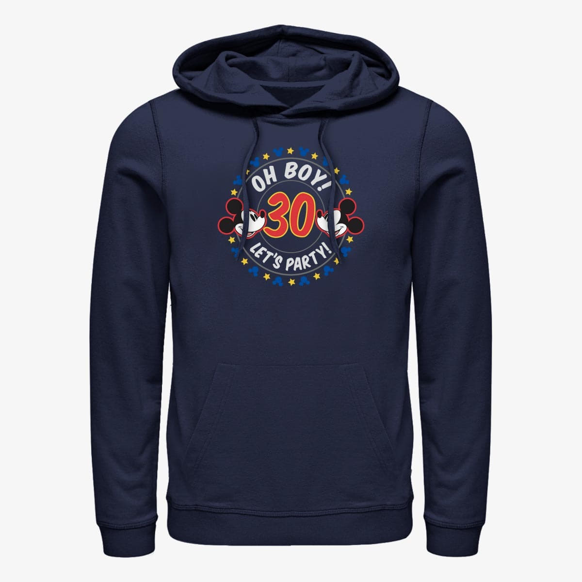 Регланы и толстовки Merch Disney Classics Mickey Classic - Oh Boy Mickey 30 Unisex Hoodie Navy Blue