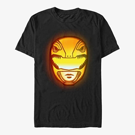 Majica Merch Hasbro Vault Power Rangers - Power Ranger Lit Pumpkin Unisex T-Shirt Black