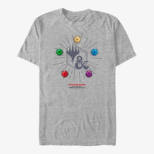 Tričko Merch Magic: The Gathering - 5 Symbols Unisex T-Shirt Heather Grey