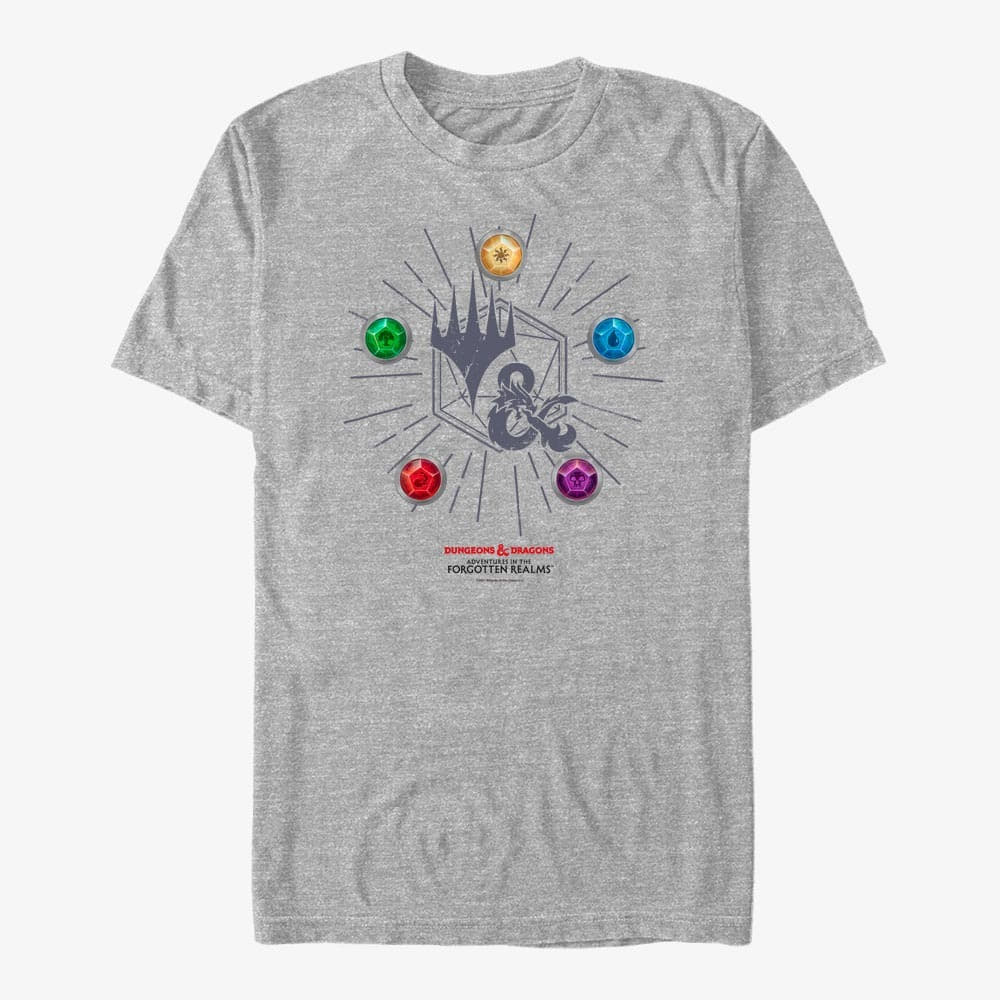 Μπλουζάκια Merch Magic: The Gathering - 5 Symbols Unisex T-Shirt Heather Grey