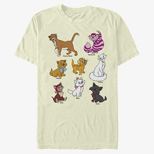 Camiseta Merch Disney Classics Mickey and Friends - Disney Cats Grid Unisex T-Shirt Natural