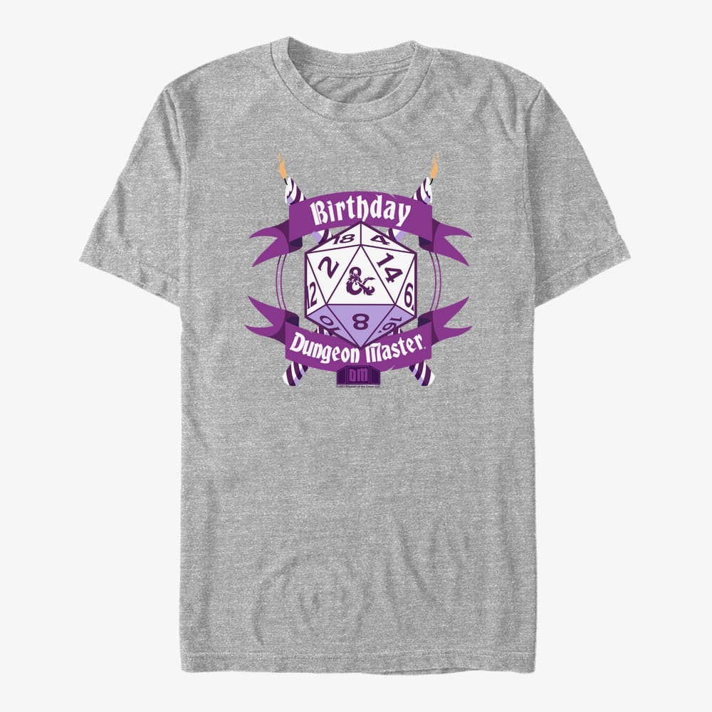 Μπλουζάκια Merch Dungeons & Dragons - Birthday Dungeon Master Unisex T-Shirt Heather Grey