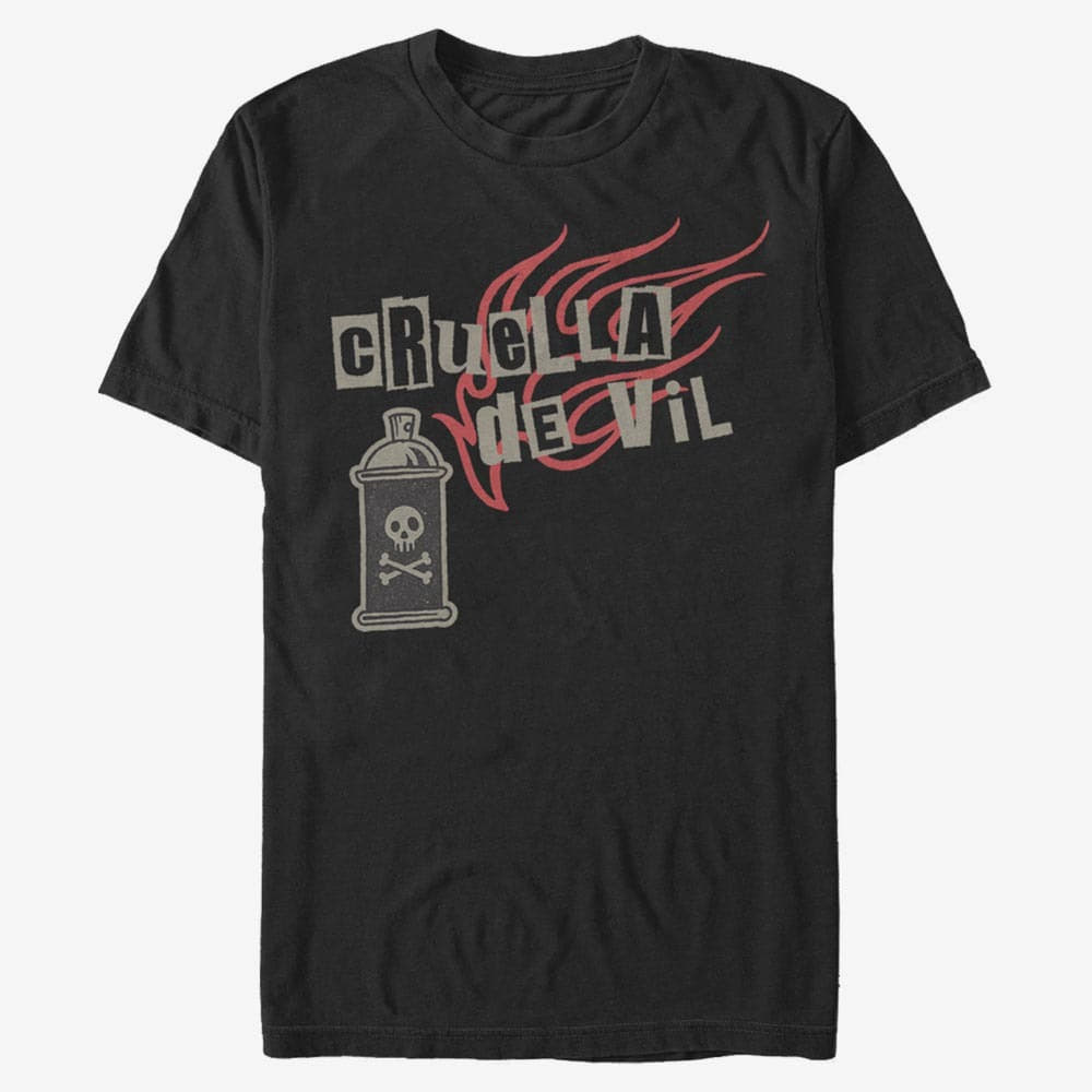 T-paidat Merch Disney Classics DNCA - Spray Fire Unisex T-Shirt Black