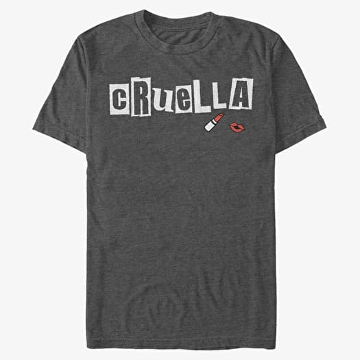 Majica Merch Disney Classics DNCA - Cruella Name Unisex T-Shirt Dark Heather Grey