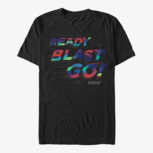 Tričko Merch Hasbro Vault Nerf - Ready Blast Go Unisex T-Shirt Black