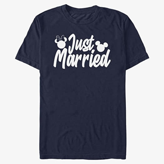 T-shirt Merch Disney Classics Mickey & Friends - Married Mice Unisex T-Shirt Navy Blue