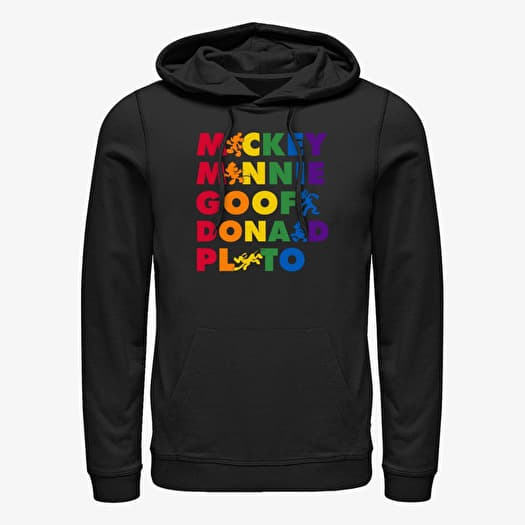 Sweatshirt Merch Disney Classics Mickey Mouse - Prideful Friends Unisex Hoodie Black