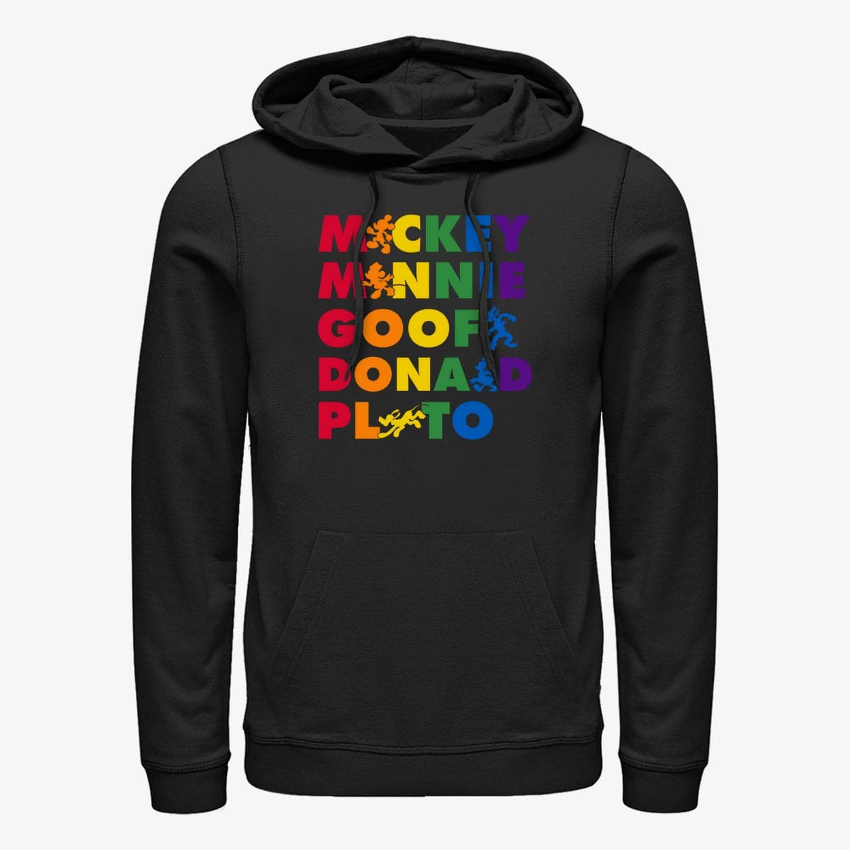 Sweaters Merch Disney Classics Mickey Mouse - Prideful Friends Unisex Hoodie Black