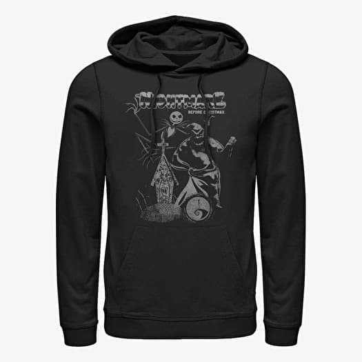 Sweatshirt Merch Disney Classics Nightmare Before Christmas - Vintage Poster Unisex Hoodie Black