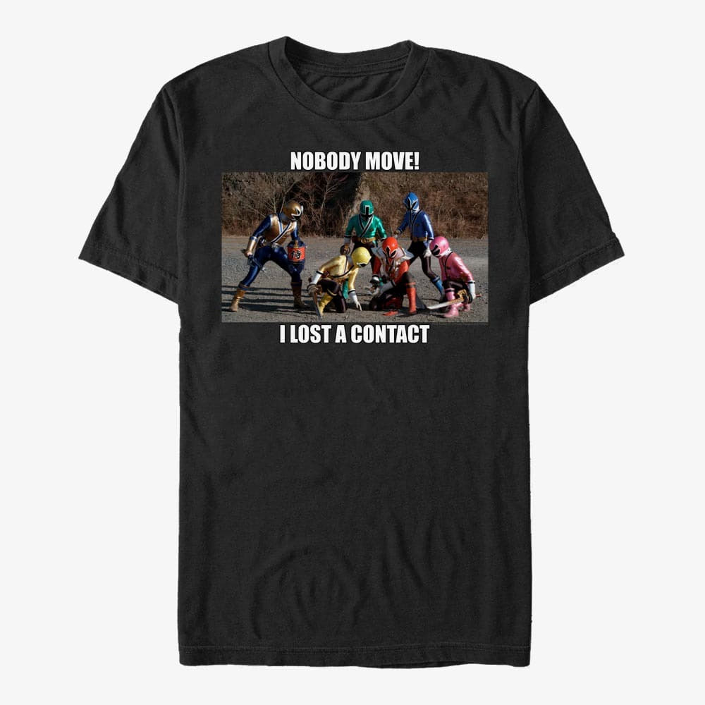 T-shirts Merch Hasbro Vault Power Rangers - Ranger Contact Lens Unisex T-Shirt Black
