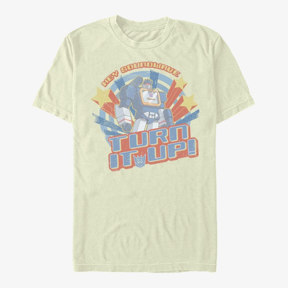 T-Shirts Merch Hasbro Vault Transformers - Turn It Up Unisex T-Shirt Natural