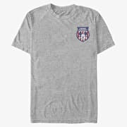 Merch Disney Classics Mickey Classic - USA Badge Unisex T-Shirt Heather Grey