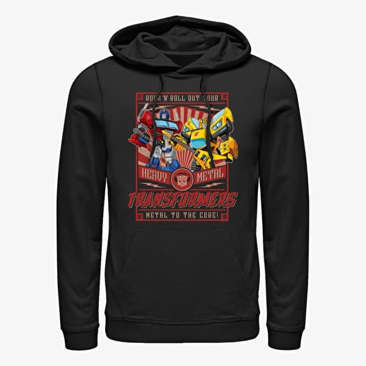 Pulóver Merch Hasbro Vault Transformers - Heavy Metal Poster Unisex Hoodie Black