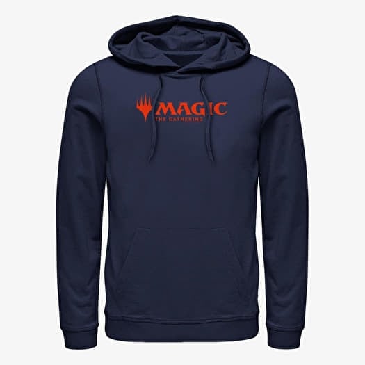 Kampsun Merch Magic: The Gathering - Magic Logo Unisex Hoodie Navy Blue