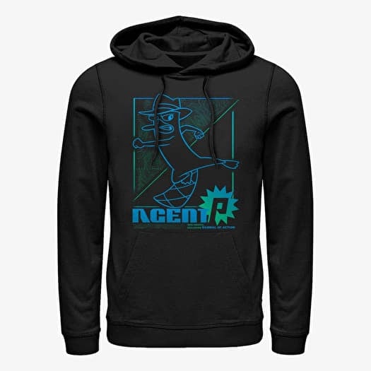 Sweatshirt Merch Disney Classics Phineas And Ferb - Mammal of Action Unisex Hoodie Black