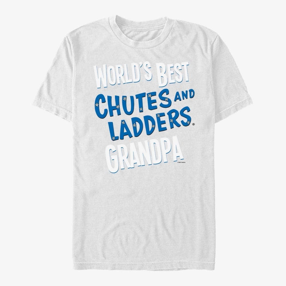 Trička Merch Hasbro Vault Chutes & Ladders - Chutes and Ladders Grandpa Unisex T-Shirt White