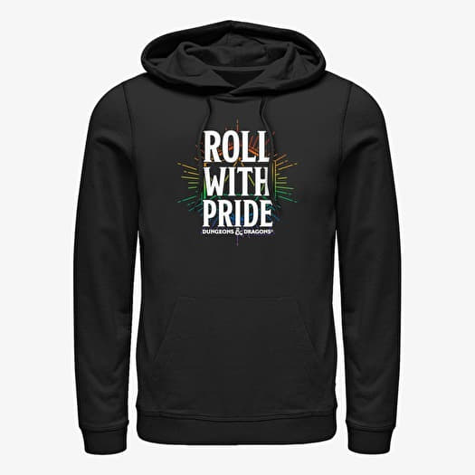 Merch Dungeons & Dragons - Roll with Pride Unisex Hoodie Black