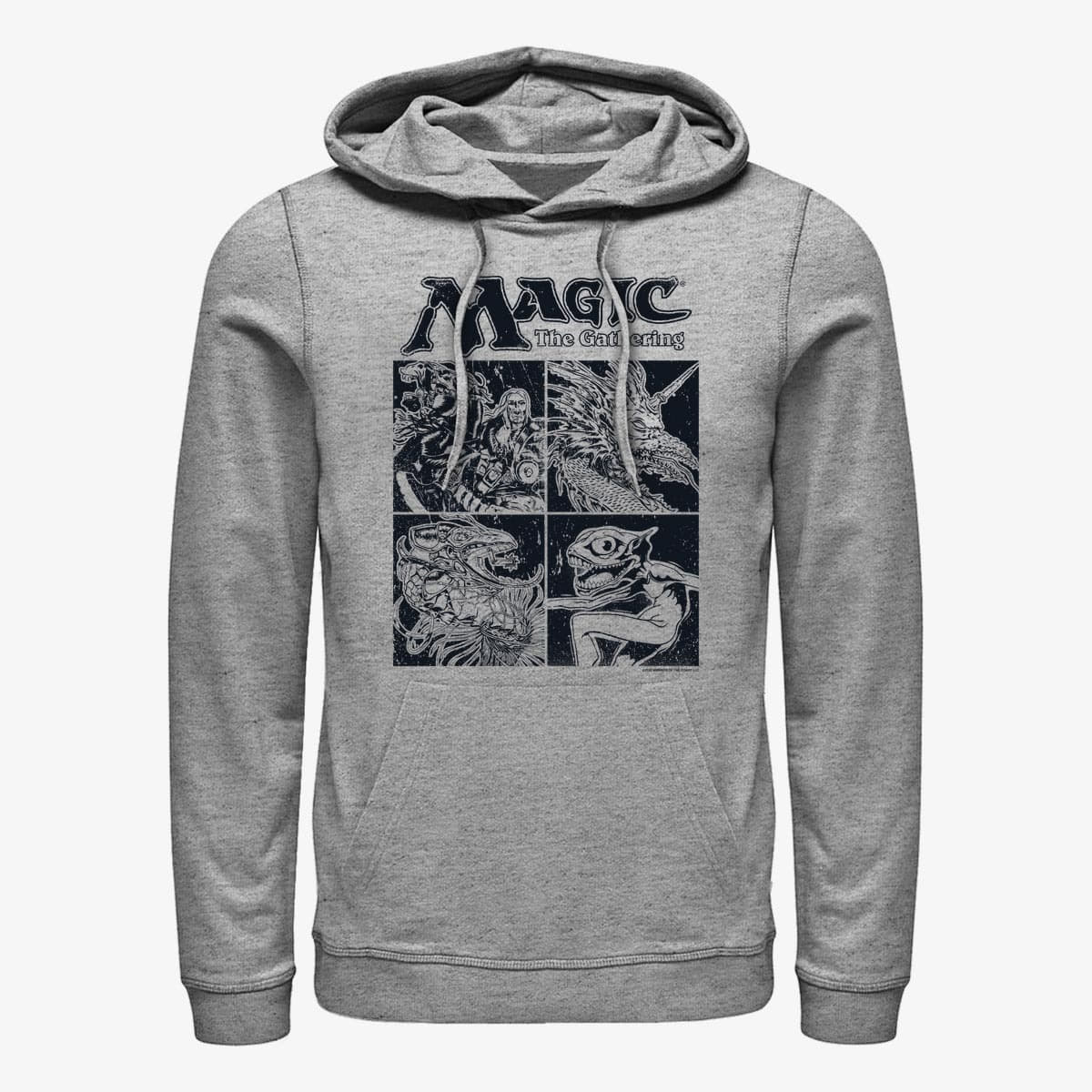 Felpe Merch Magic: The Gathering - Four Box Unisex Hoodie Heather Grey