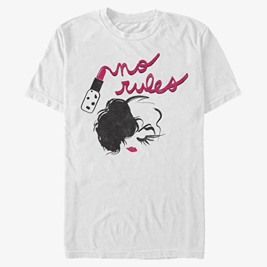 Majica Merch Disney Classics DNCA - NO RULES Unisex T-Shirt White