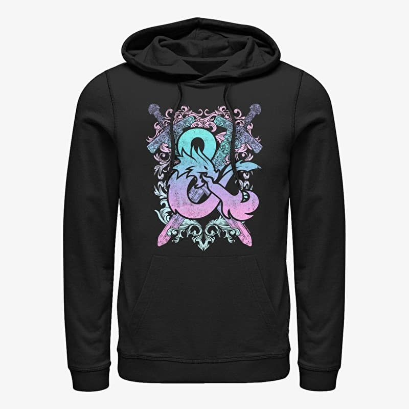 Mikina Merch Dungeons & Dragons - Pastel Playable Unisex Hoodie Black