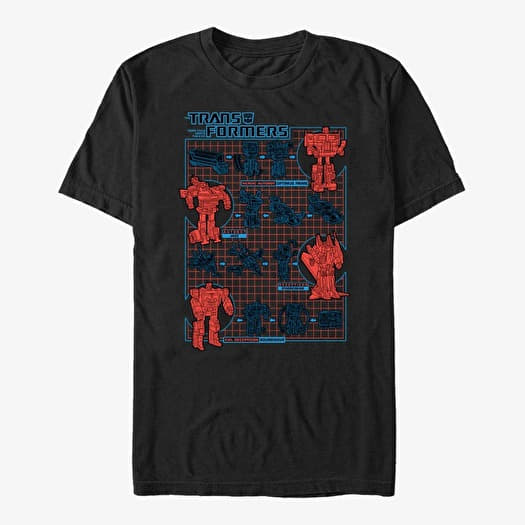 Póló Merch Hasbro Vault Transformers - How to Transform Unisex T-Shirt Black