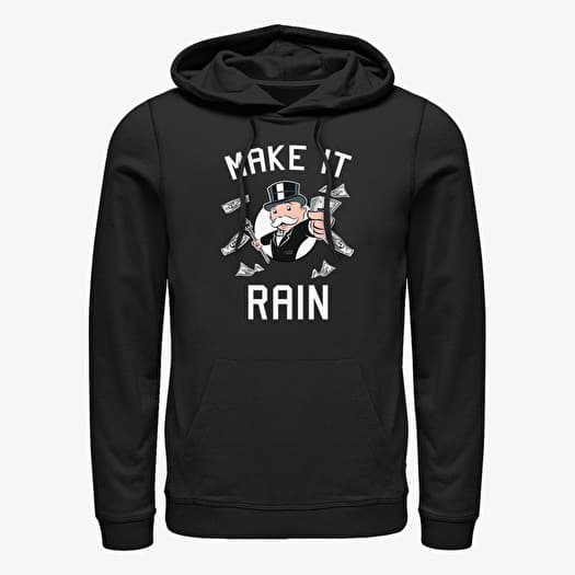 Sweat-shirt Merch Hasbro Monopoly - Monopoly Rain Unisex Hoodie Black
