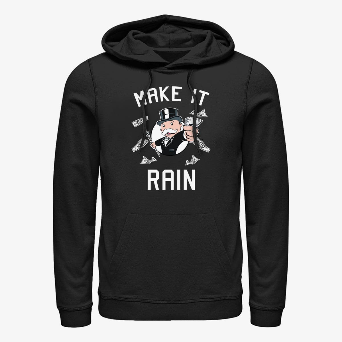 Felpe Merch Hasbro Monopoly - Monopoly Rain Unisex Hoodie Black