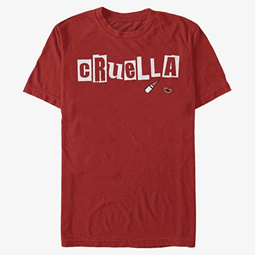 T-shirt Merch Disney Classics DNCA - Cruella Name Unisex T-Shirt Red