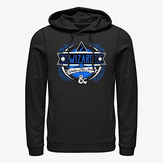 Sweatshirt Merch Dungeons & Dragons - Wizard Label Unisex Hoodie Black
