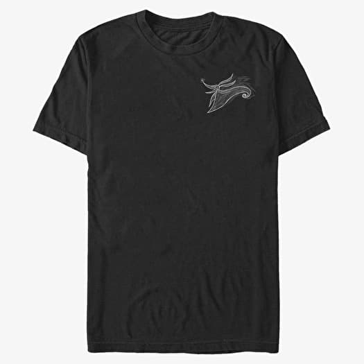 Tricou Merch Disney Classics Nightmare Before Christmas - Zero Pocket Scribble Unisex T-Shirt Black