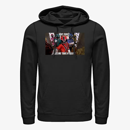 Mikina Merch Hasbro Vault Power Rangers - Ranger Selfie Unisex Hoodie Black