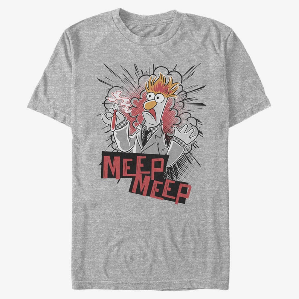 T-Shirts Merch Disney Classics Muppets - Beaker Meep Unisex T-Shirt Heather Grey