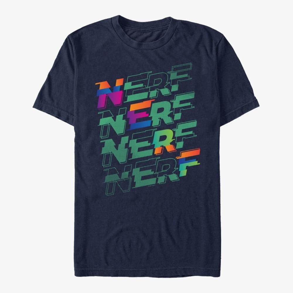 T-Shirts Merch Hasbro Vault Nerf - Nerf Stack Unisex T-Shirt Navy Blue