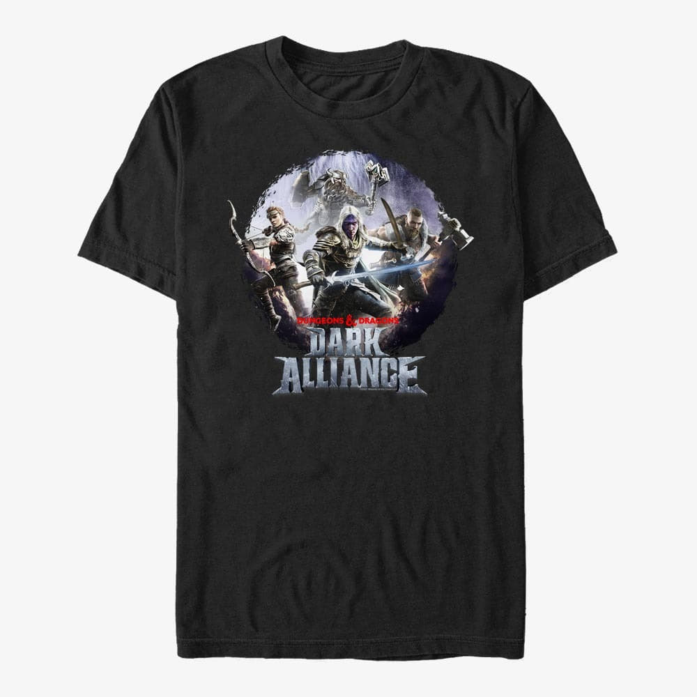 Тениски Merch Dungeons & Dragons - Alliance Circle Lockup Unisex T-Shirt Black